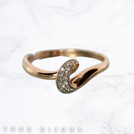 delicate rose gold and diamond ring pre-owned thrifting for sale ottawa business