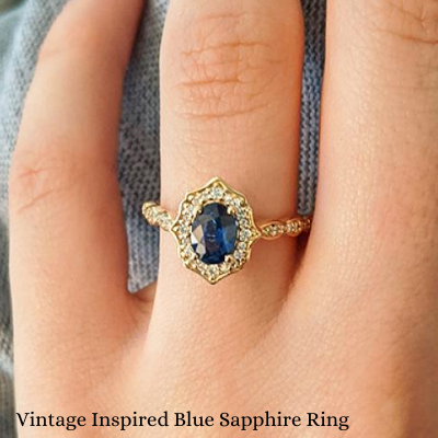 Vintage Inspired Sapphire Ring For Sale Ottawa Canada Amazing Priced Rings Toronto Montreal