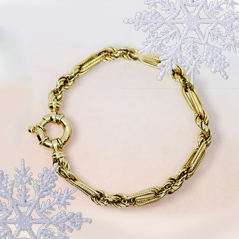 yellow gold vintage pre owned bracelet for sale