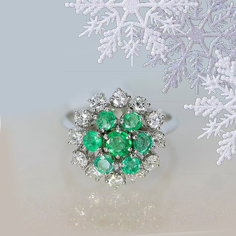 vintage emerald and diamond ring for sale Ottawa Canada