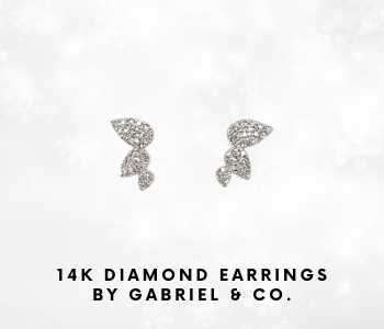 Gabriel & Co 14K White Gold Diamond Earrings