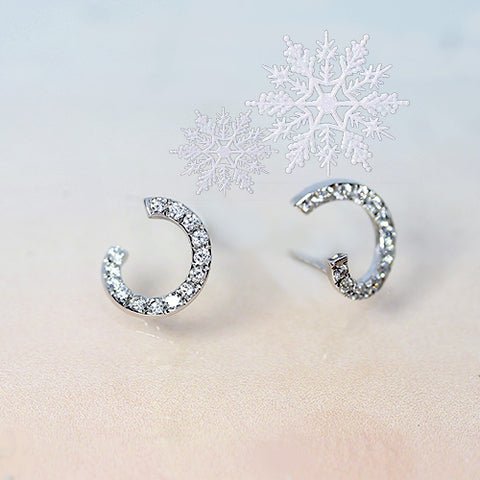 diamond spiral stud earrings in white gold for sale ottawa ontario canada