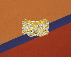 yellow gold stack diamond ring ottawa canada