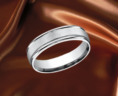 white gold groom wedding band wide ring