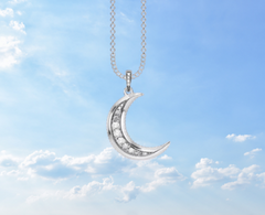 moon necklace pendant 925 sterling silver crescent ottawa 
