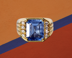 blue topaz and diamond signet ring statement beautiful jewelry ottawa