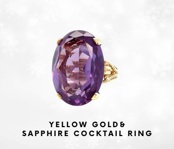 Estate 10K Yellow Sapphire Ring