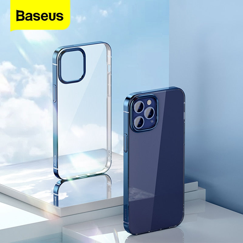 Baseus Plating Phone Case For Iphone 12 Pro 12 Mini Transparent Back Case For Iphone 12 Pro Max Ovancy Ovancy