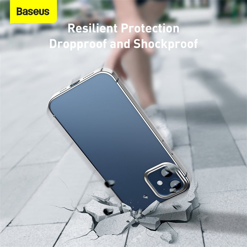 Baseus Plating Phone Case For Iphone 12 Pro 12 Mini Transparent Back Case For Iphone 12 Pro Max Ovancy Ovancy