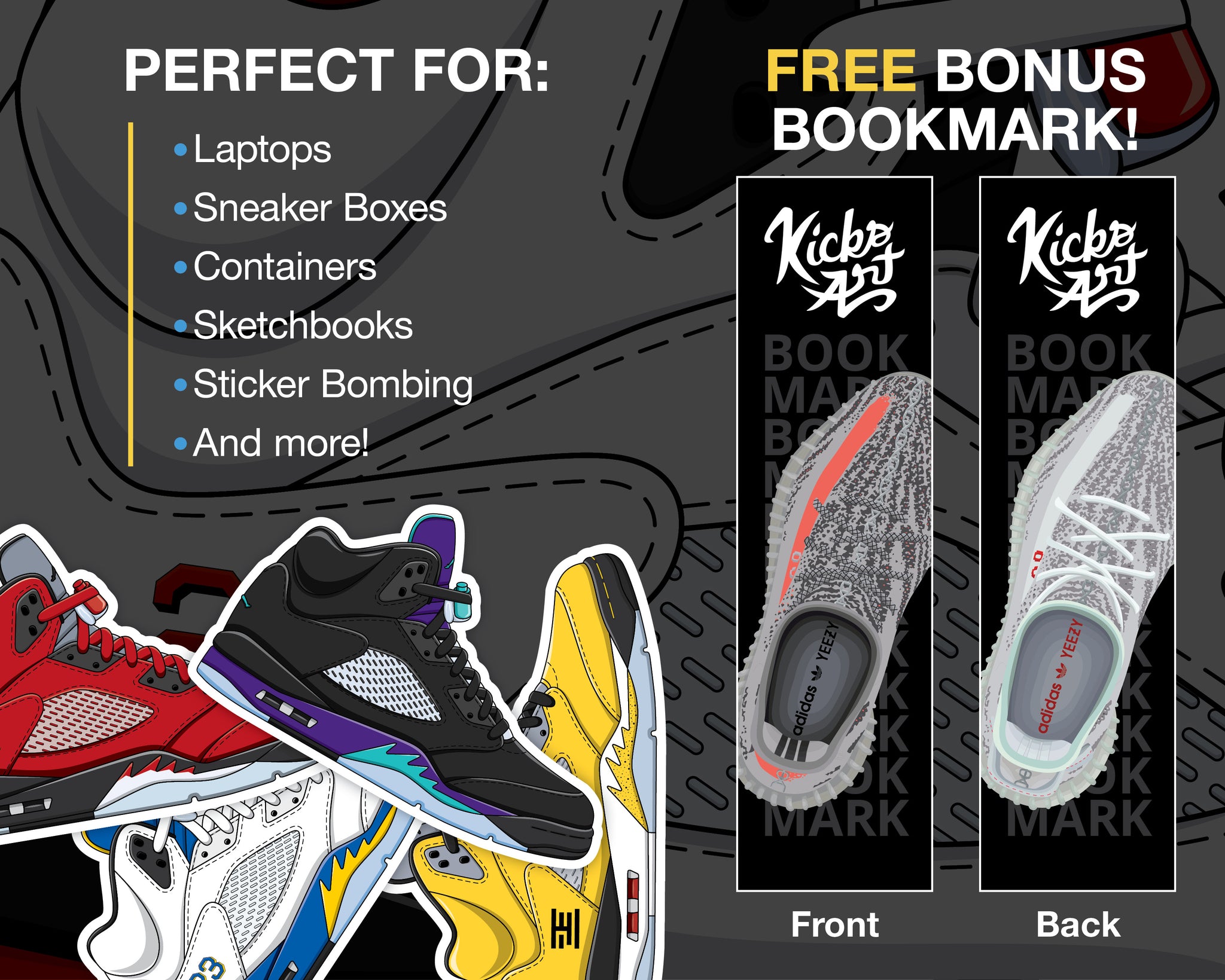 Air Jordan 5 Sticker Pack – KicksArt Shop