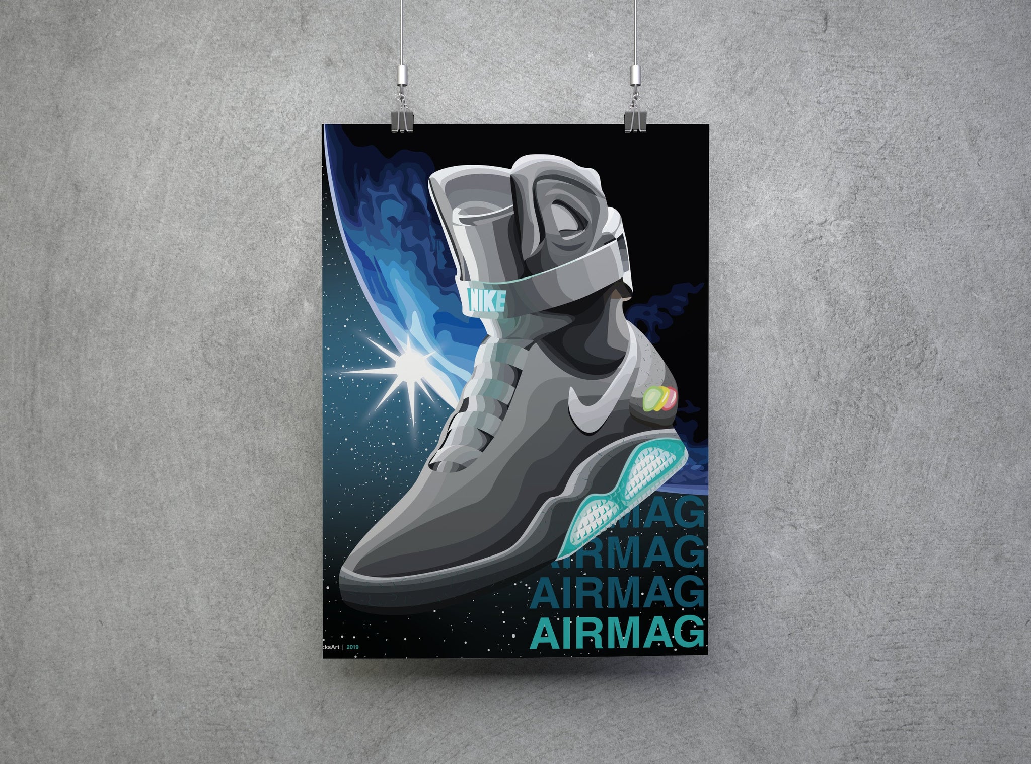 Nike Air Mag Sneaker Poster – KicksArt