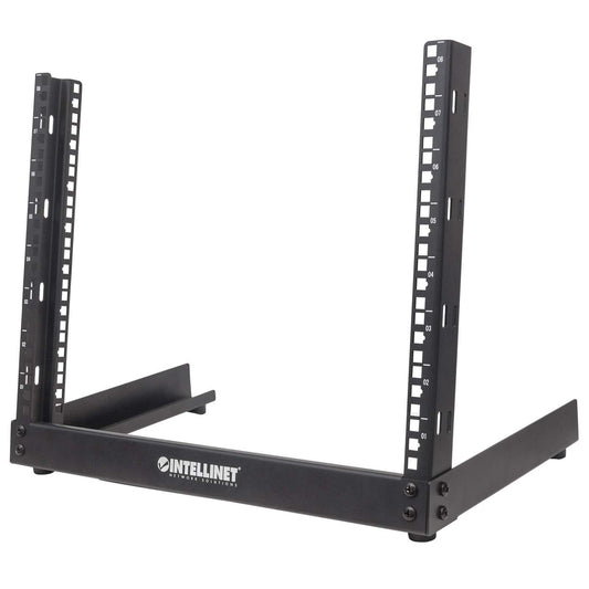 Intellinet 716048 19 in. Wall Mount 4-Post Open Frame Network Rack, 9U