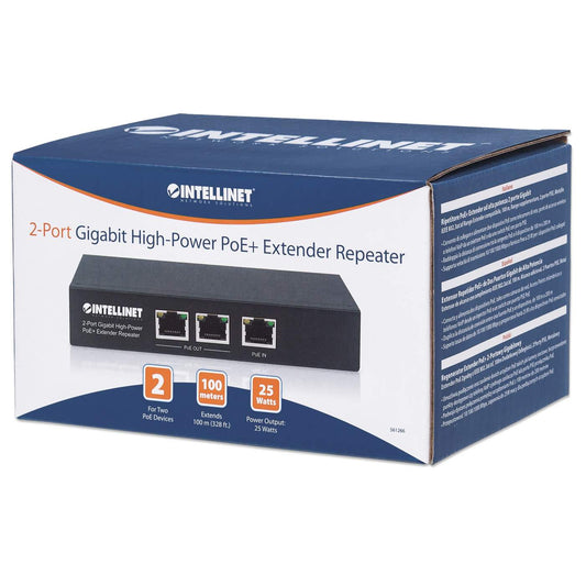 Intellinet 2-Port Gigabit Ultra PoE Extender (561600) – Intellinet