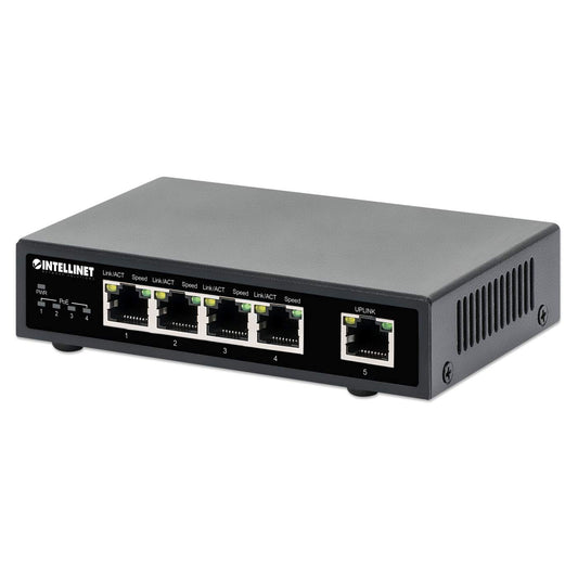 Managed 2.5Gbps Poe Switch With 4 10/100/1000/2500M RJ45 PoE+ Ports And 1