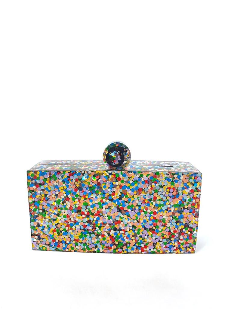 Minaudière Multi Glitter