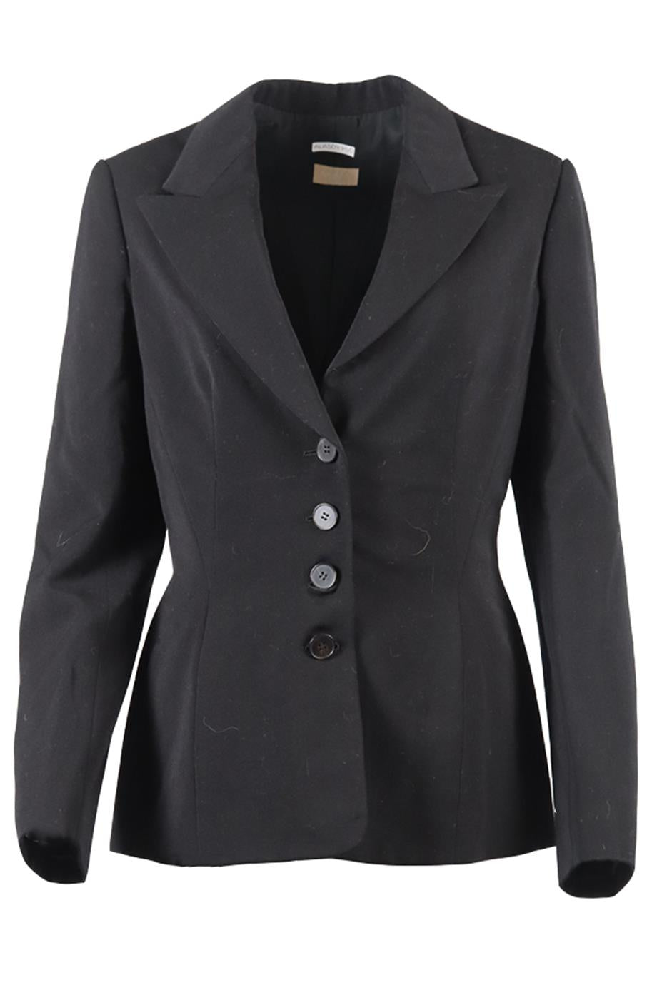 image of AZZEDINE ALAÏA WOOL BLEND BLAZER FR 40 UK 12