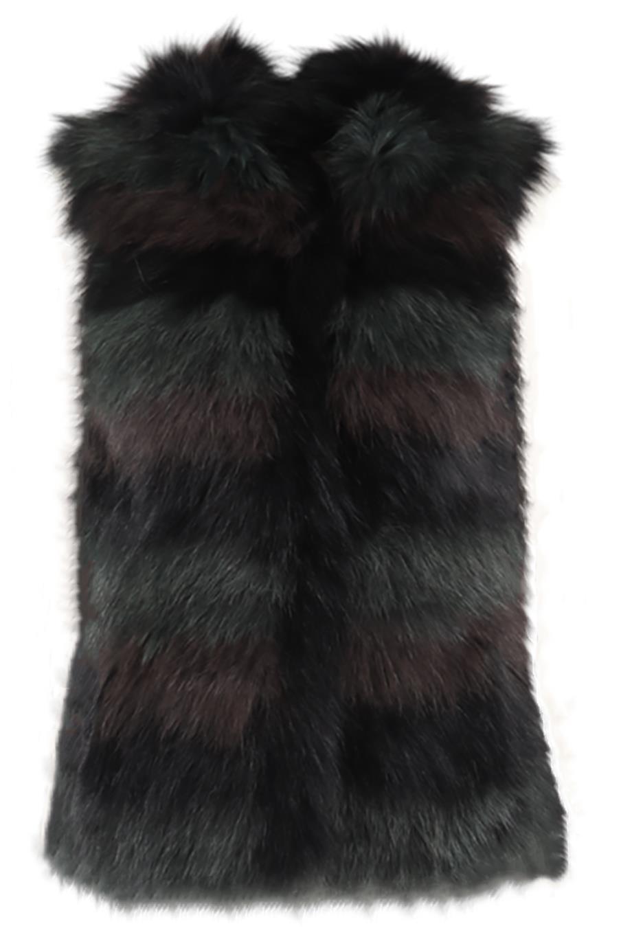 image of YVES SOLOMON FOX FUR GILET FR 36 UK 8