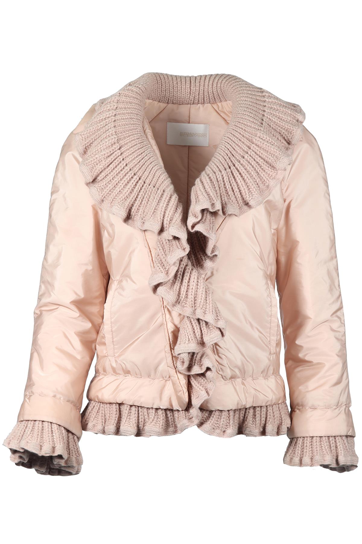 Image of ERMANNO SCERVINO KNIT AND PADDED SHELL JACKET IT 42 UK 10