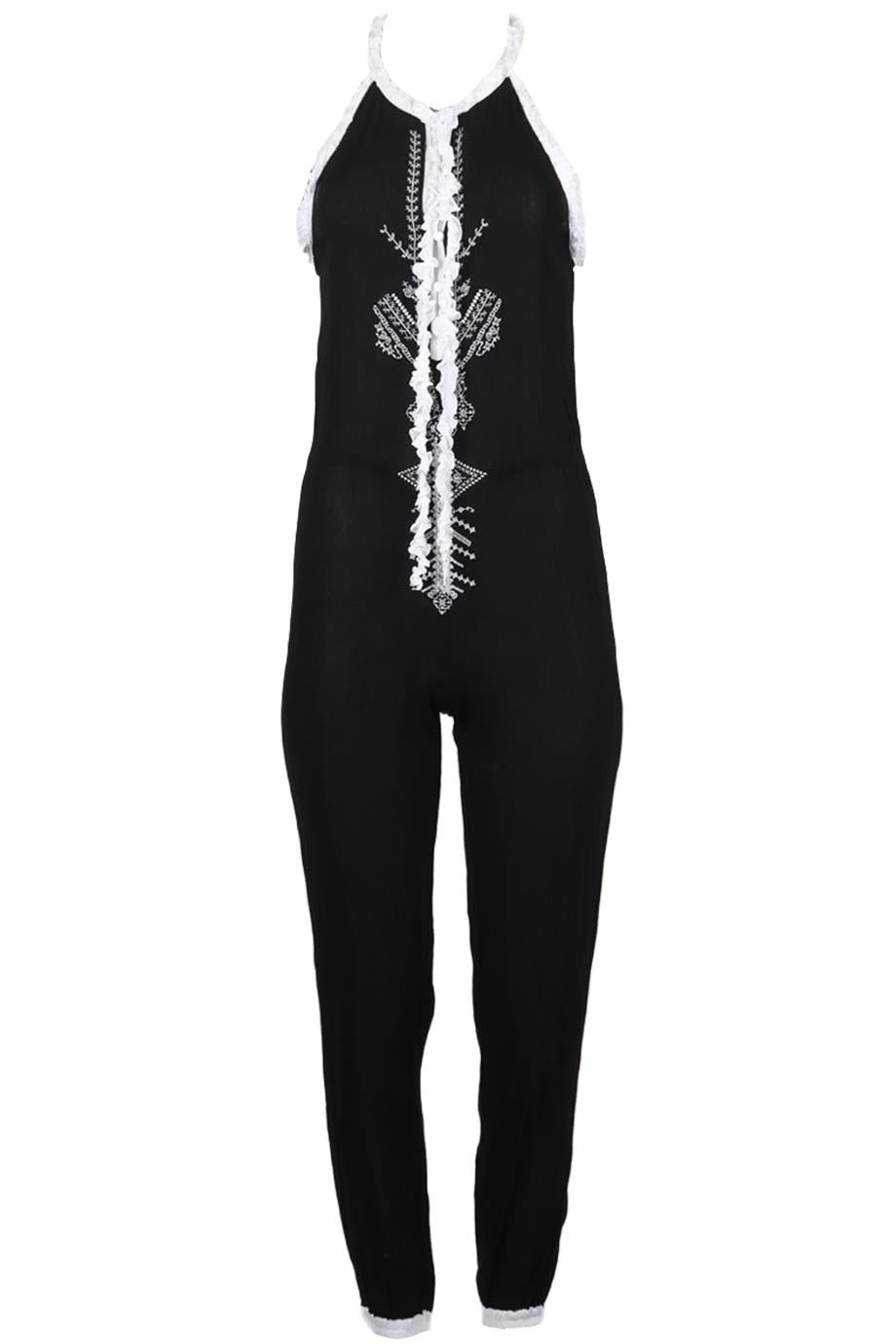 image of POUPETTE ST BARTH VOILE JUMPSUIT UK 8
