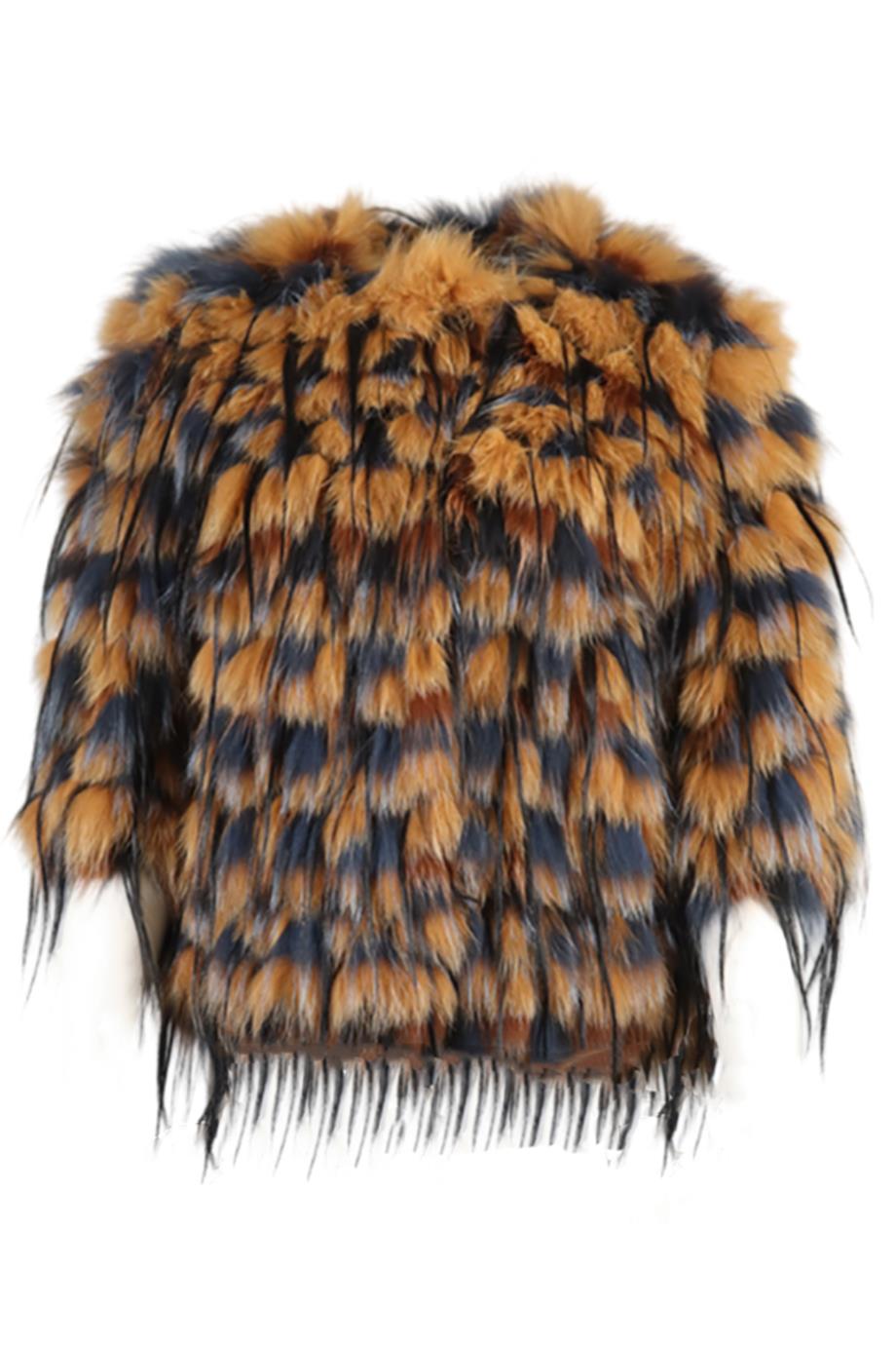 image of CHLOÉ FOX FUR JACKET FR 36 UK 8