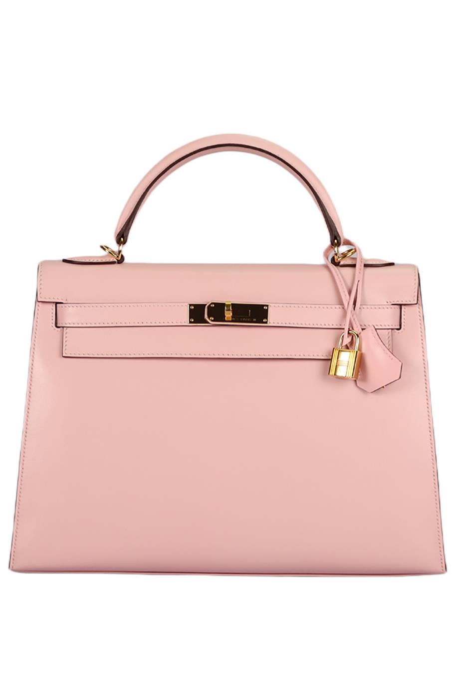 image of HERMÈS 2017 KELLY II SELLIER 32 CM BOX LEATHER BAG