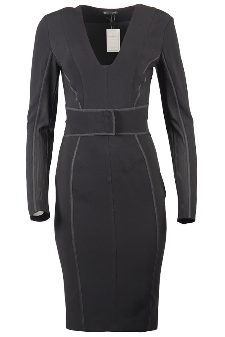 Image of TOM FORD CORSET MIDI DRESS IT 42 UK 10