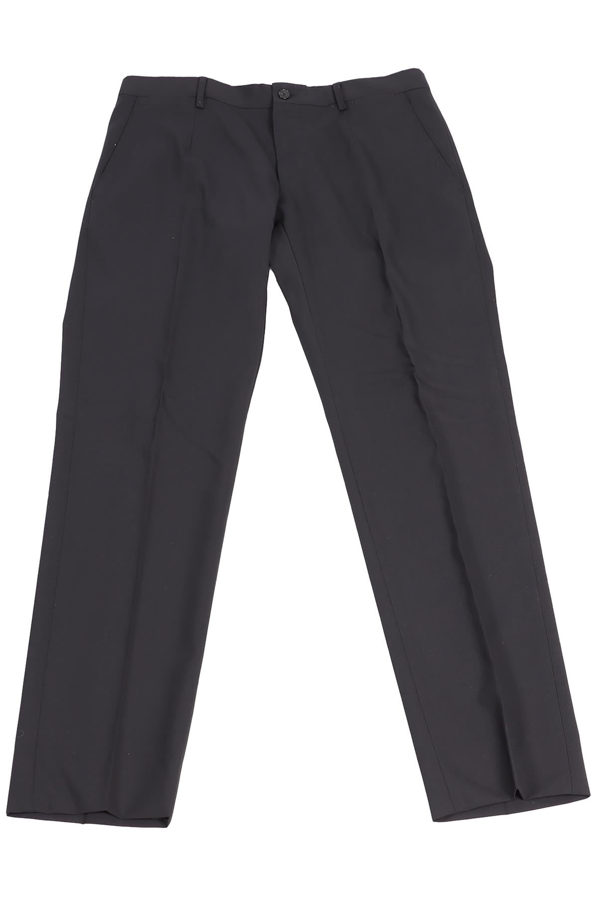 image of DOLCE & GABBANA MEN'S WOOL BLEND STRAIGHT LEG PANTS IT 48 UK 32