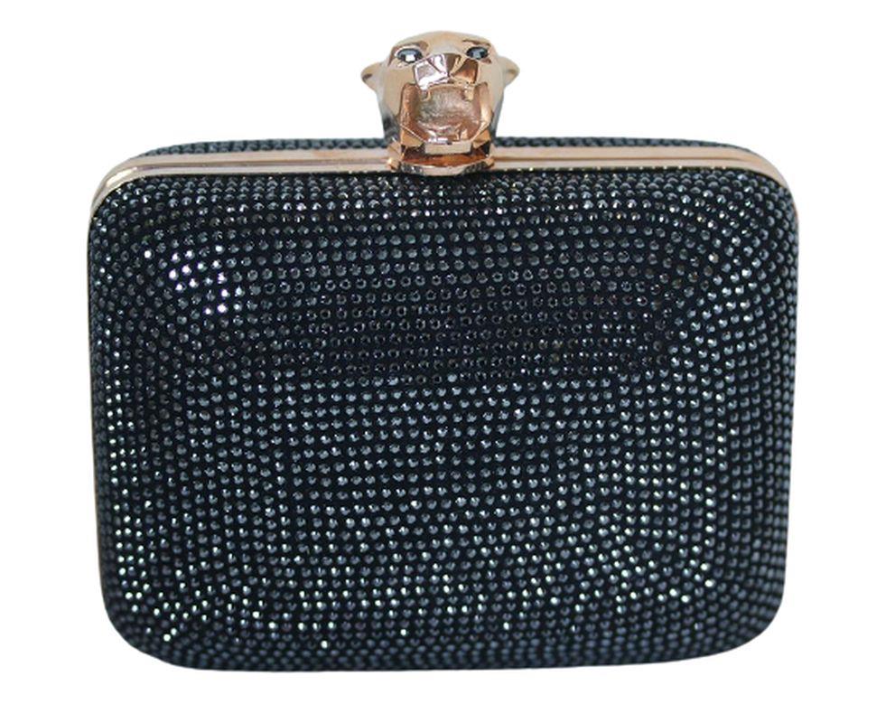 image of STARK TAMARA CRYSTAL EMBELLISHED BOX CLUTCH