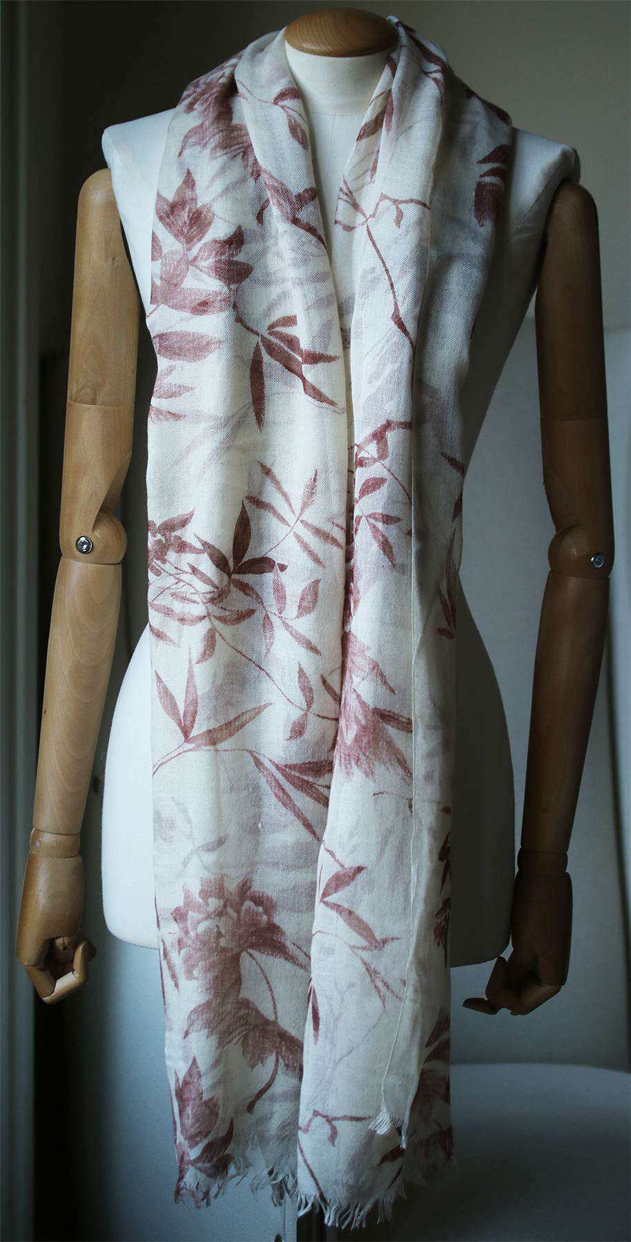 image of PASHMA SIGNATURE FLORAL SCARF