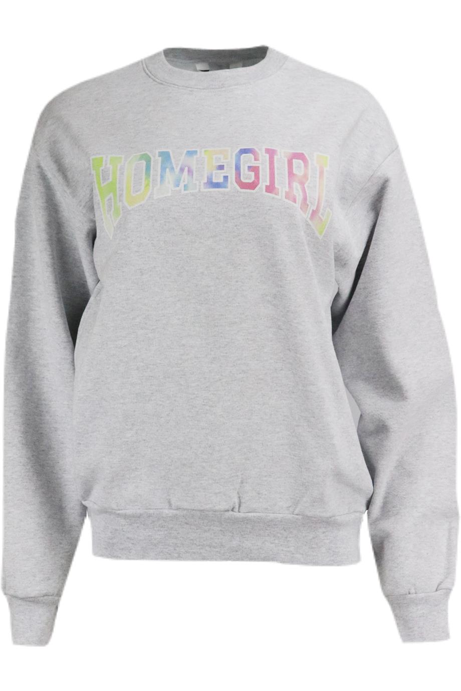 image of GRLFRND PRINTED COTTON BLEND JERSEY SWEATSHIRT SMALL