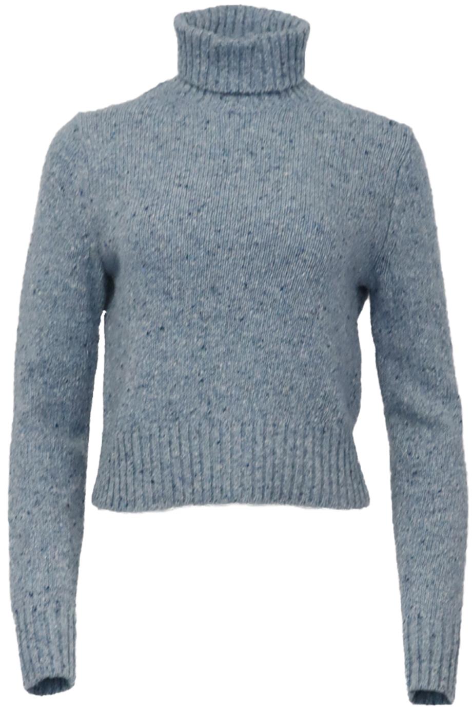 image of RE/DONE WOOL BLEND TURTLENECK SWEATER SMALL