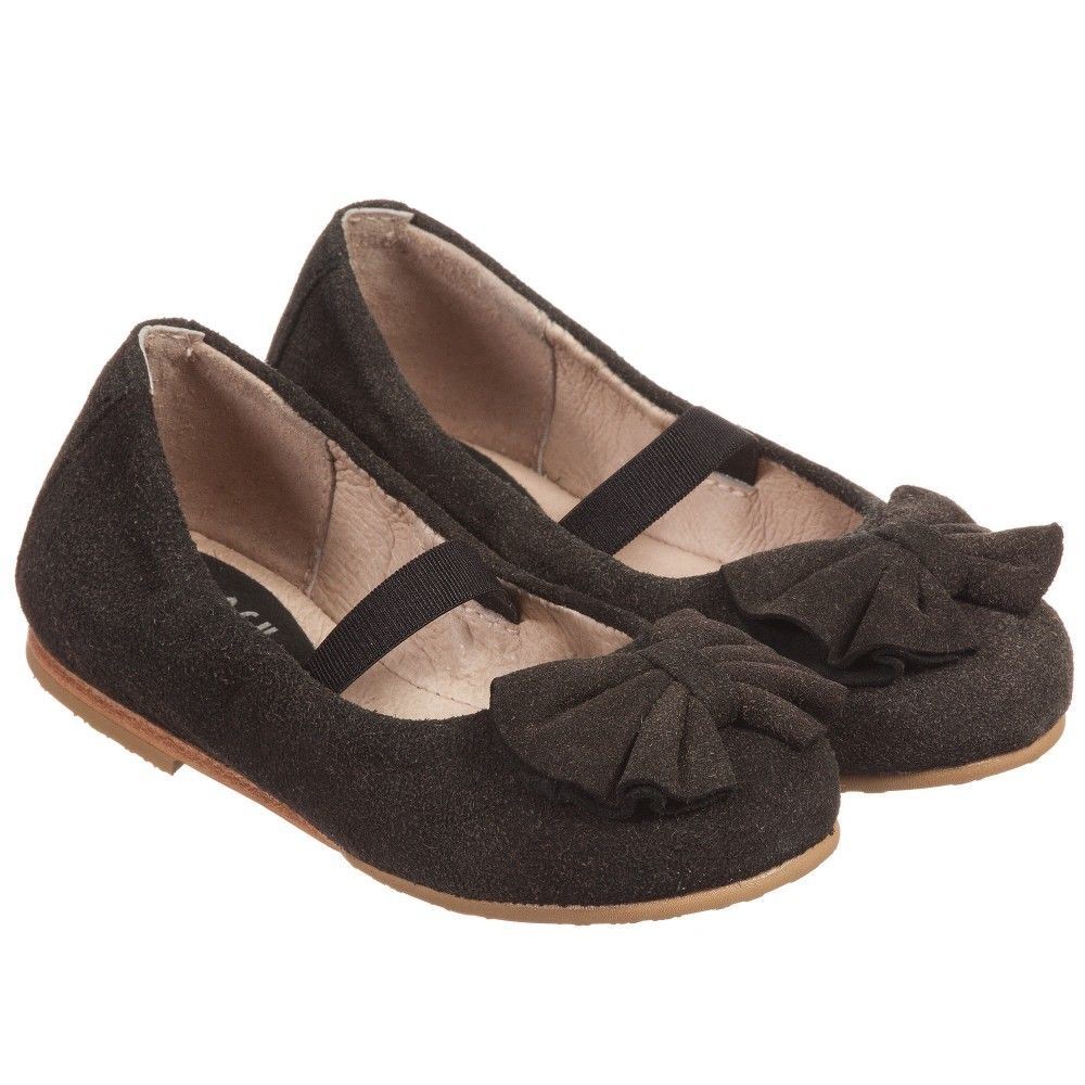 Image of BLOCH BABY GIRLS VITTORIA BLACK SUEDE SHOES EU 22 UK 5