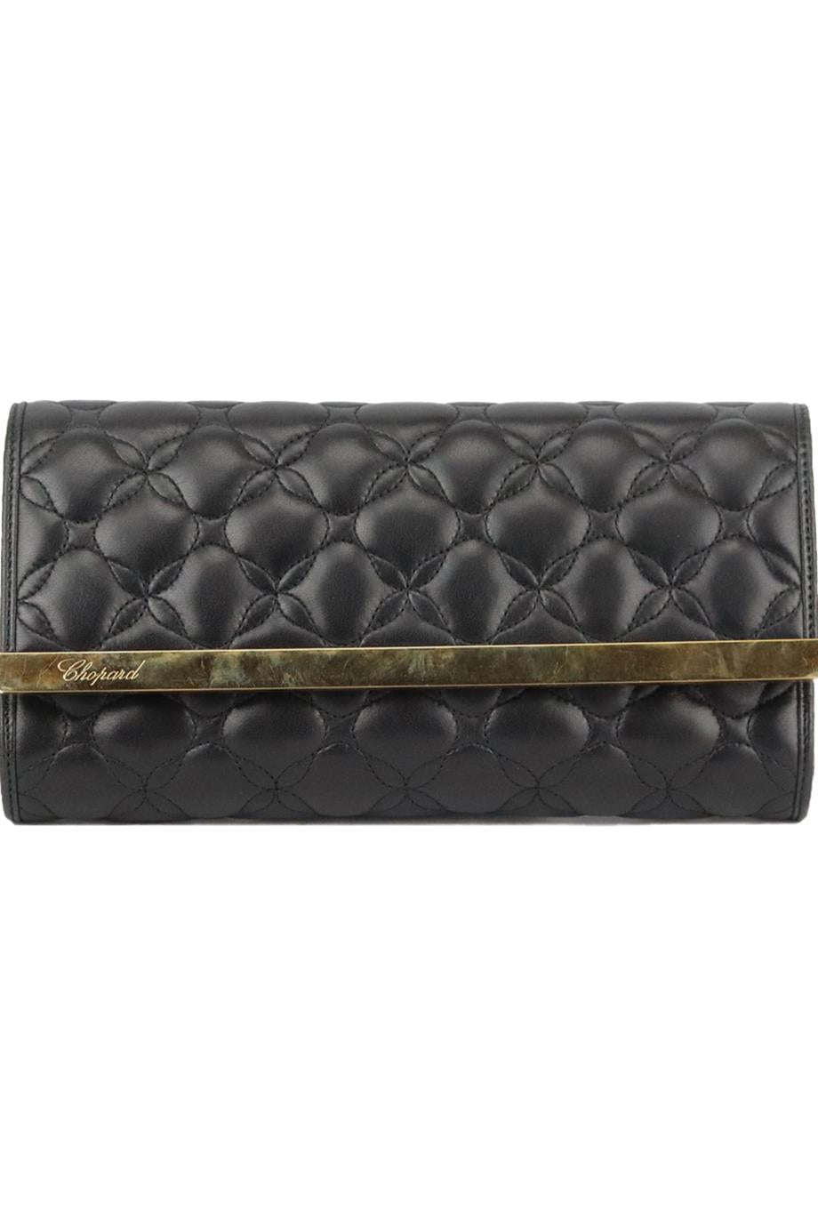 image of CHOPARD IMPERIAL QUILTED LEATHER CLUTCH