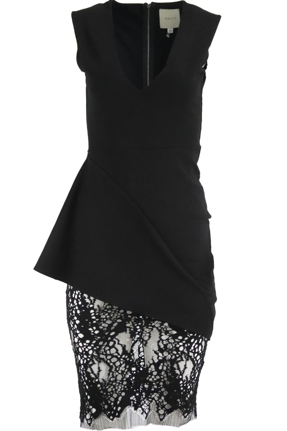 image of MICHELLE MASON ASYMMETRICAL STRETCH MINI XSMALL