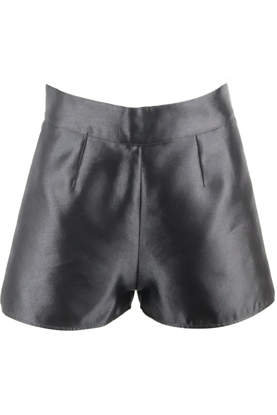 Image of LA PERLA LACE PANELED WOOL BLEND SHORTS FR 40 UK 12