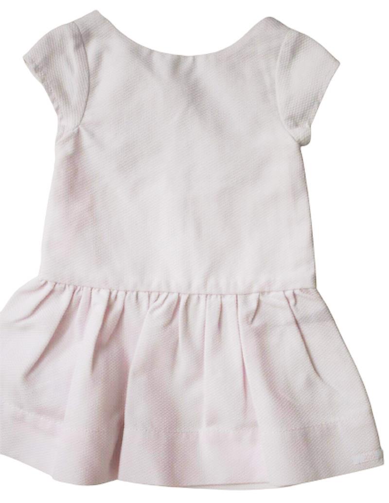 image of LILI GAUFRETTE GIRLS PINK BOW DRESS 2 YEARS