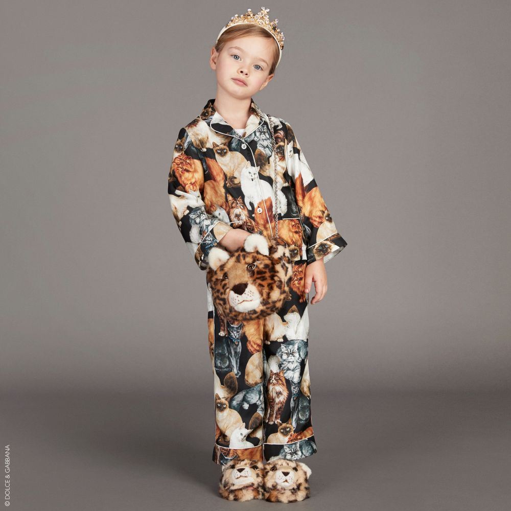 DOLCE & GABBANA GIRLS CAT SILK GATTI PYJAMAS OUTFIT 4 YEARS | Nikki Bradford