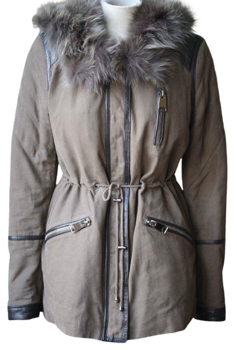 image of NATACHA AND VANESSA PARKA JACKET SZ 40 UK 8/10