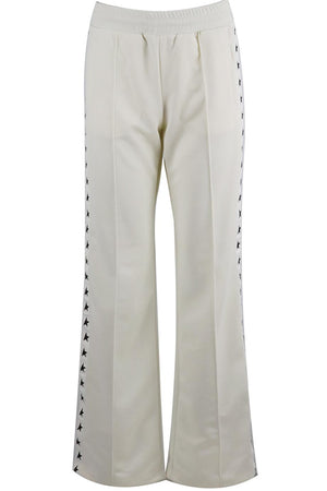 GOLDEN GOOSE STRIPED PIQUÉ TRACK PANTS SMALL