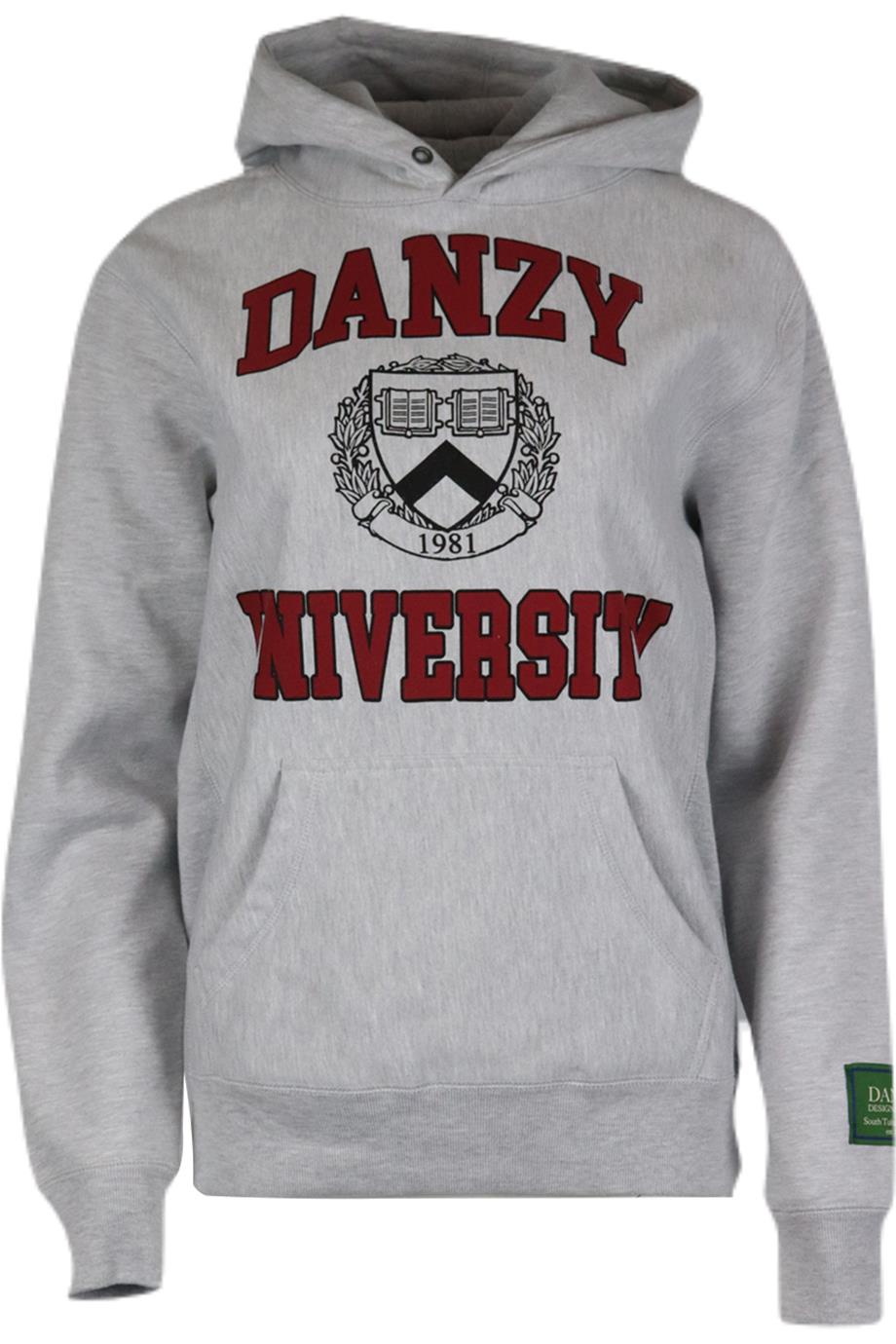 image of DANZY OVERSIZED PRINTED COTTON JERSEY HOODIE XSMALL