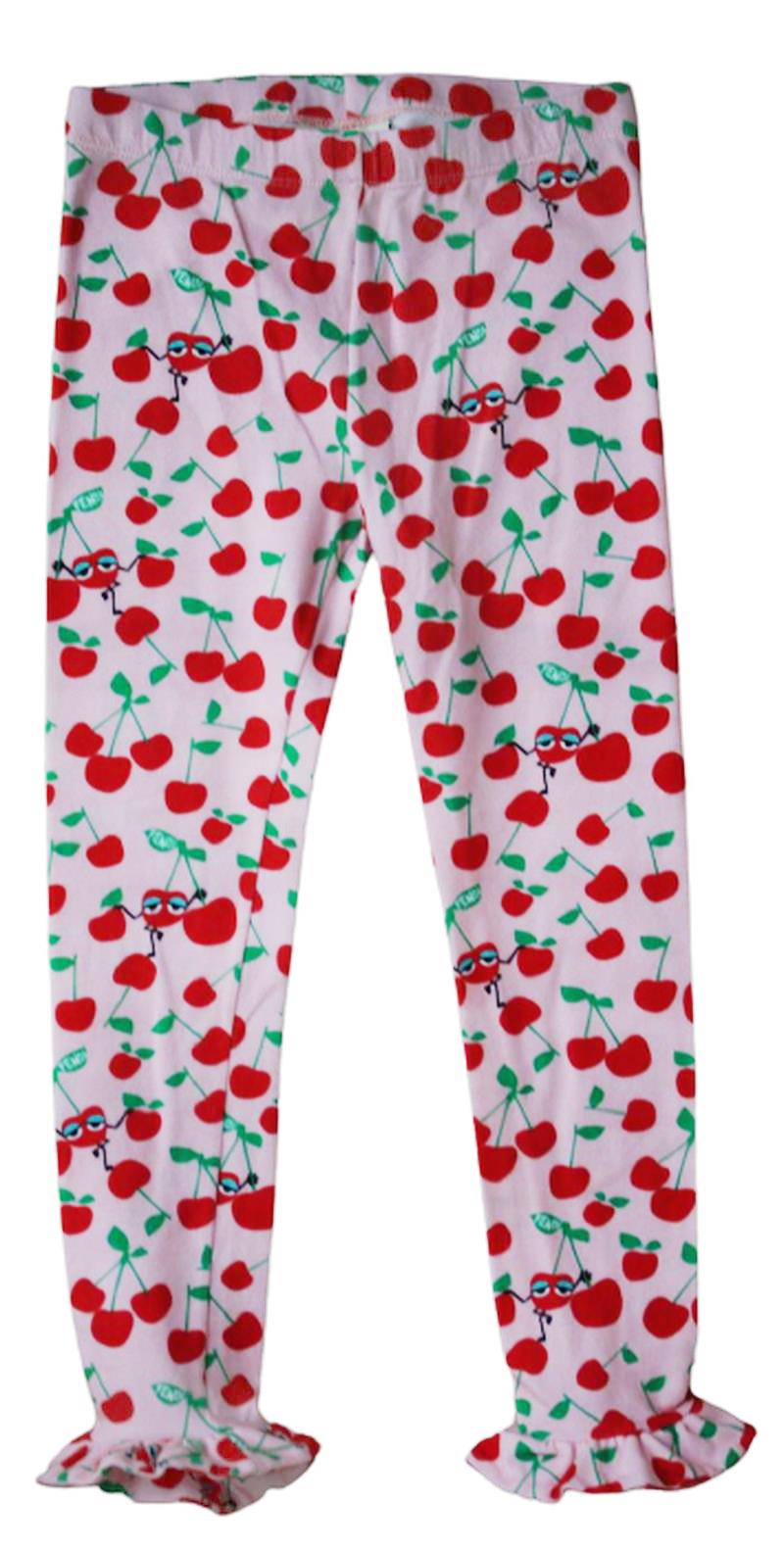 image of FENDI GIRLS CHERRY PRINT LEGGINGS 5 YEARS