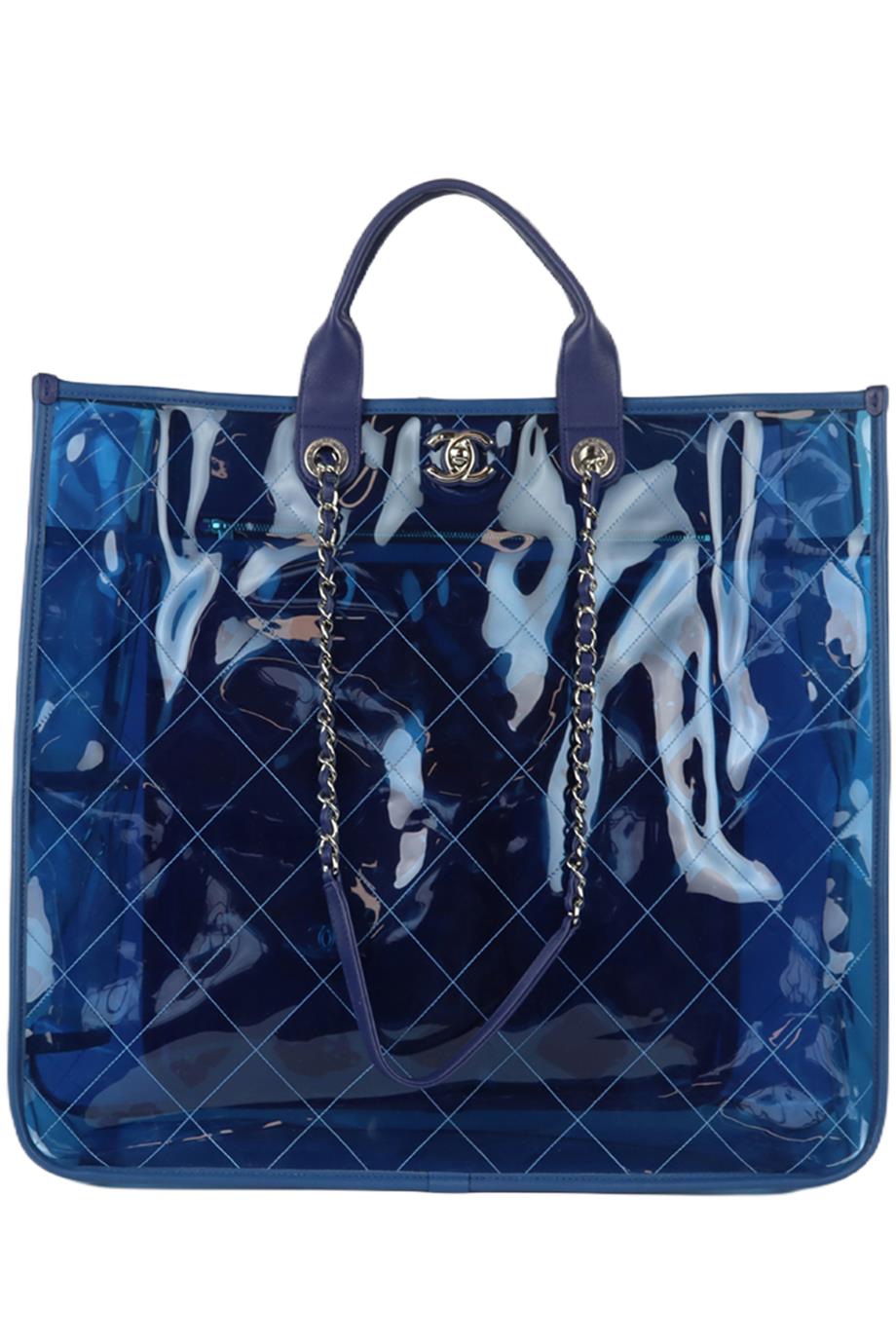 image of CHANEL 2018 COCO SPLASH QUILTED PERSPEX AND LEATHER TOTE BAG