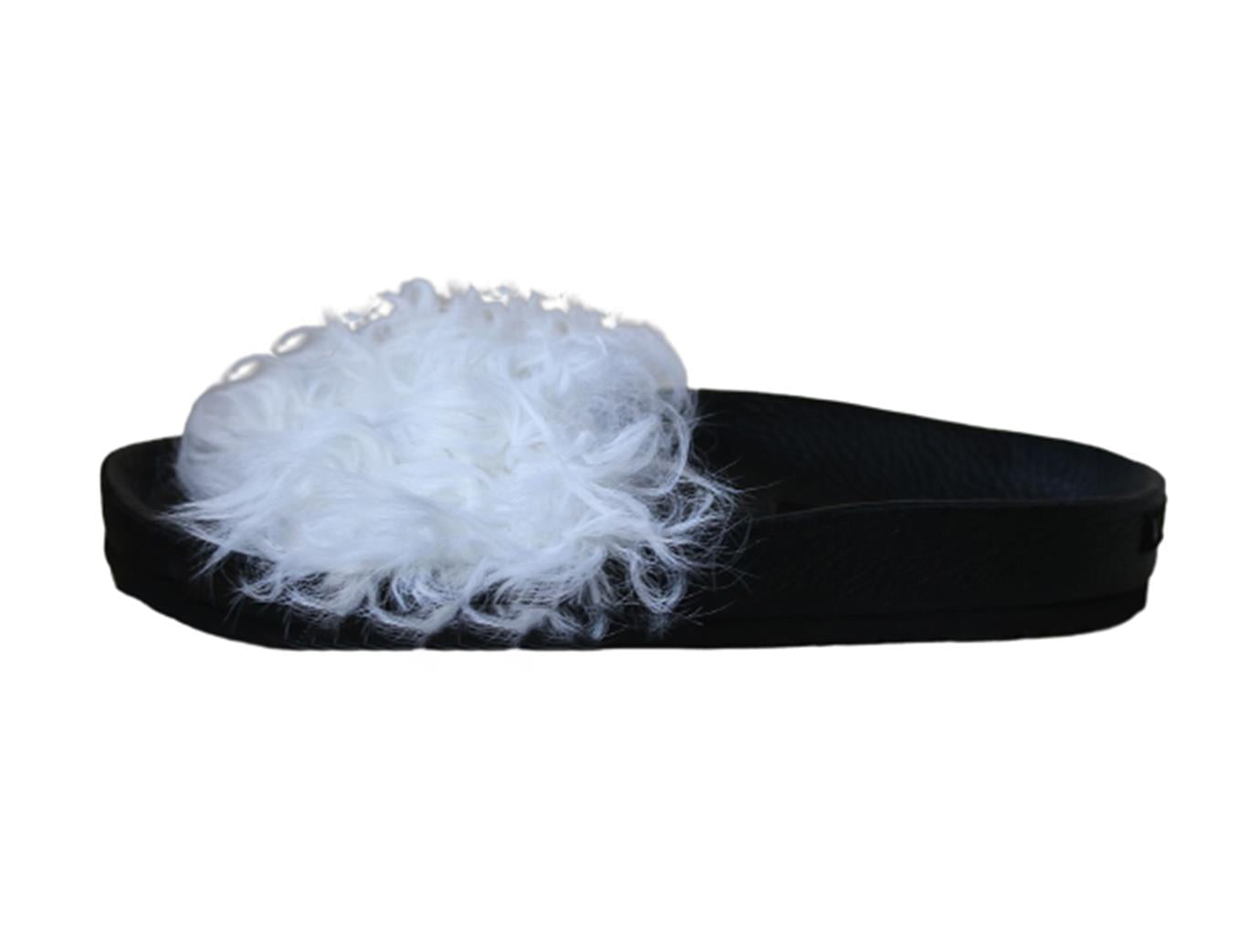 Image of VIZALI SHEARLING FUR SLIDES EU 38 UK 5 US 8