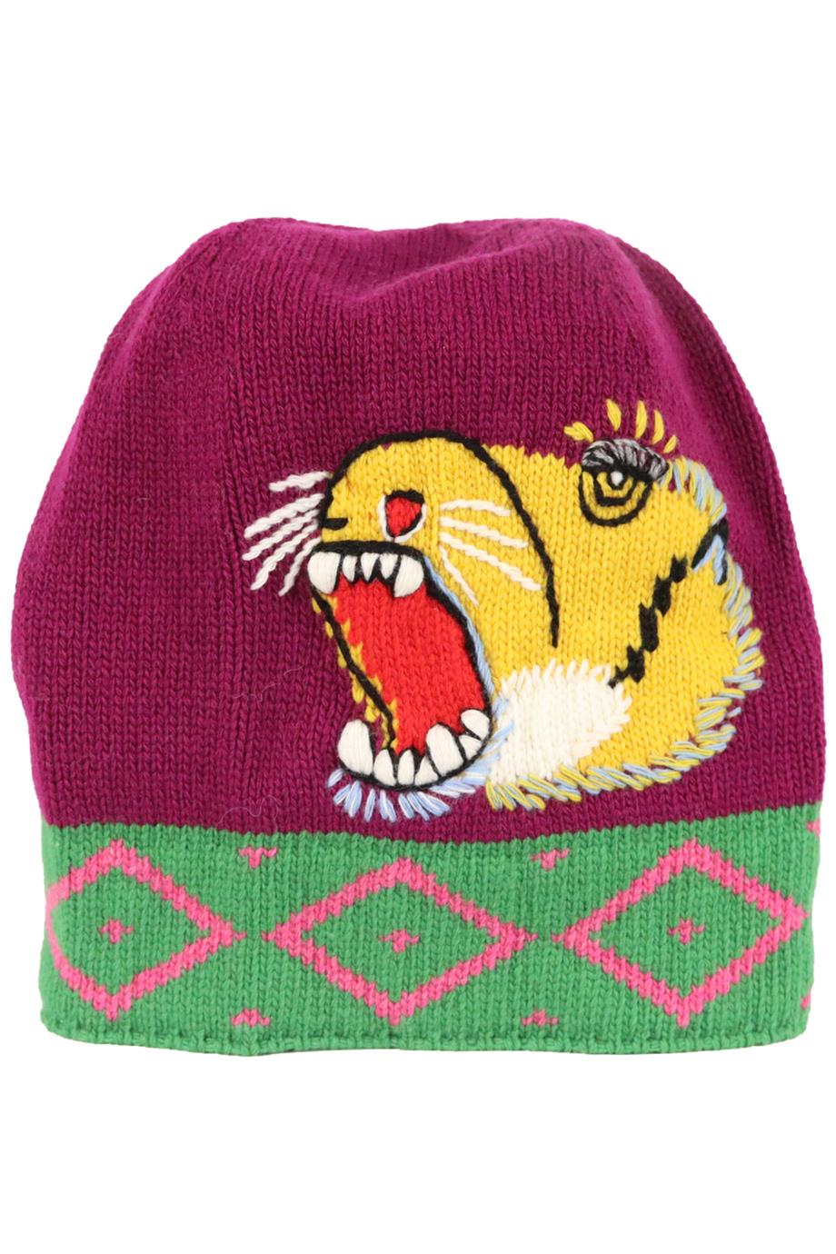 Image of GUCCI INTARSIA WOOL BEANIE SMALL