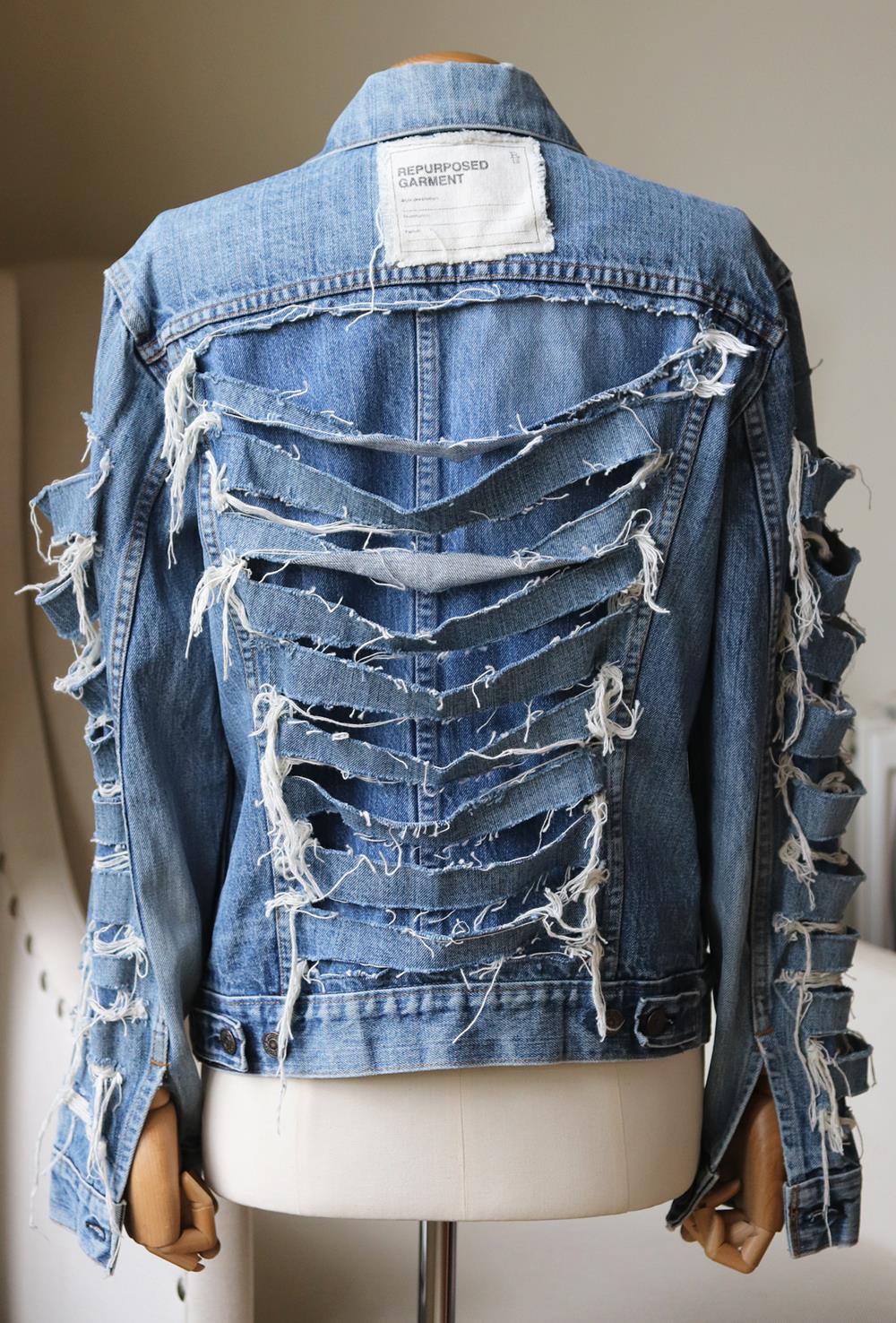 R13 + LEVI'S OVERSIZED DISTRESSED DENIM JACKET ONE SIZE | Nikki Bradford