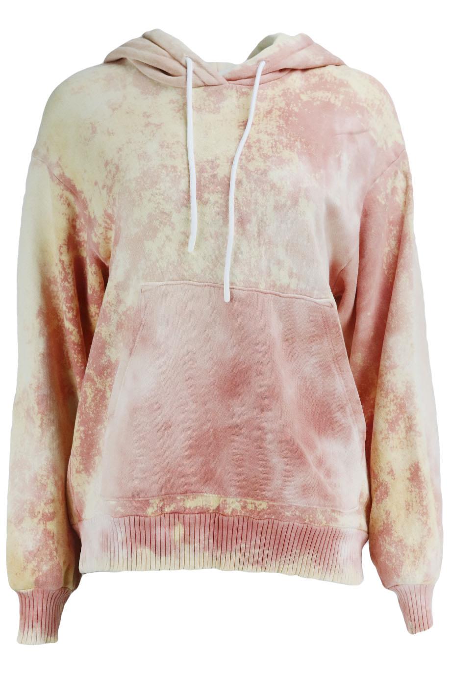 image of COTTON CITIZEN OVERSIZED TIE DYED COTTON JERSEY HOODIE SMALL