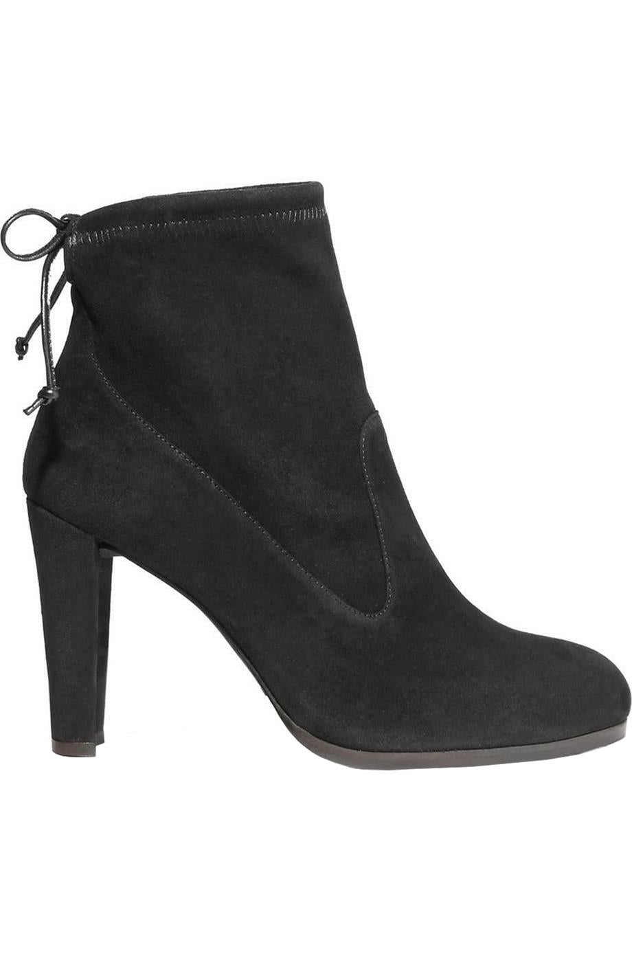 image of STUART WEITZMAN GLOVE STRETCH SUEDE ANKLE BOOTS EU 40 UK 7 US 9.5