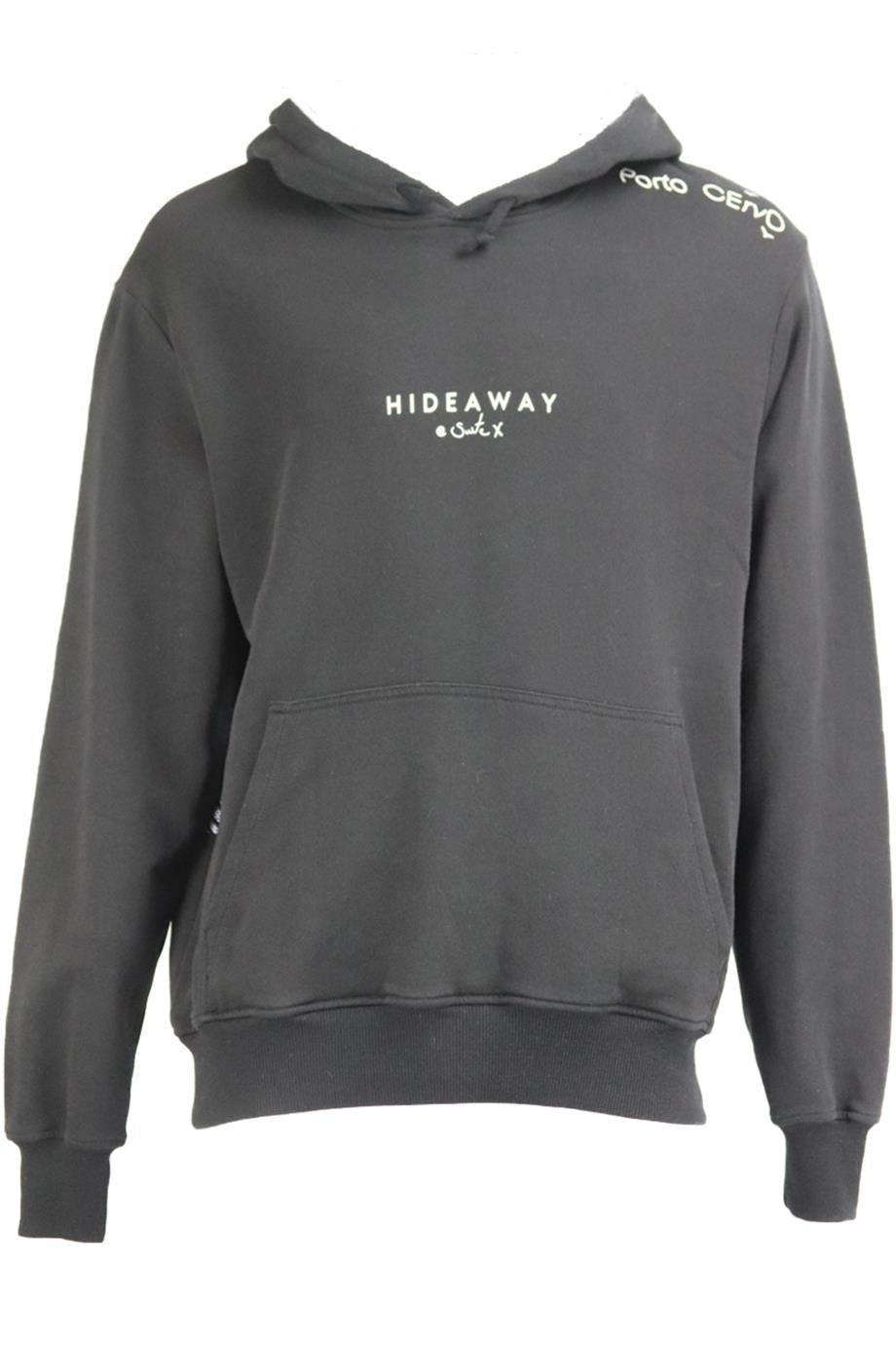 image of HIDEAWAY @ SUITE X MEN'S PRINTED COTTON JERSEY HOODIE SMALL