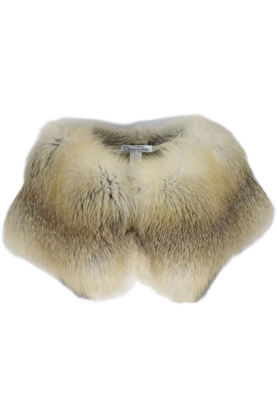 image of OSCAR DE LA RENTA FOX FUR CAPE SMALL