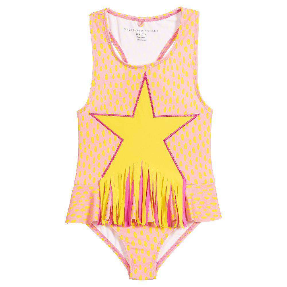 image of STELLA MCCARTNEY KIDS GIRLS STAR SWIMSUIT 6 YEARS